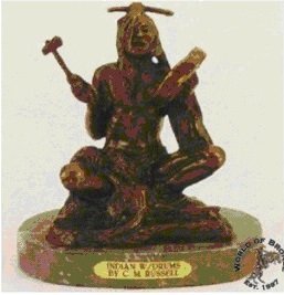Indian with Drums