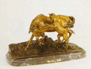 Mare with Rearing Colt