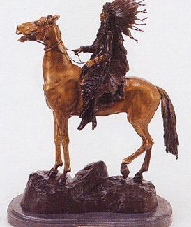 Mounted Indian Chief